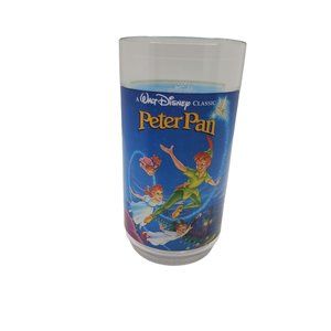 vintage disney burger king and coca-cola collectors peter pan plastic glass